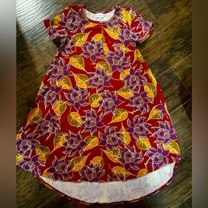 LuLaRoe XXS ladies dress. Shorter in front , longer in back. Only worn twice.